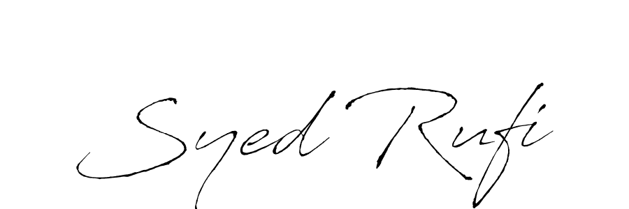 Syed Rufi stylish signature style. Best Handwritten Sign (Antro_Vectra) for my name. Handwritten Signature Collection Ideas for my name Syed Rufi. Syed Rufi signature style 6 images and pictures png