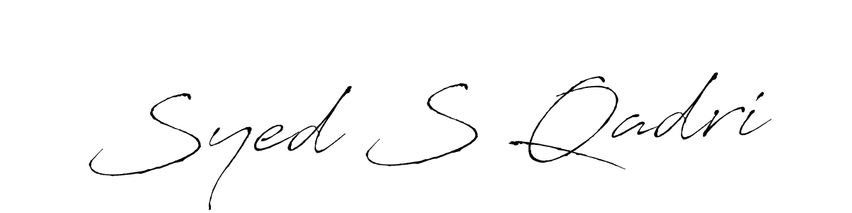 Use a signature maker to create a handwritten signature online. With this signature software, you can design (Antro_Vectra) your own signature for name Syed S Qadri. Syed S Qadri signature style 6 images and pictures png