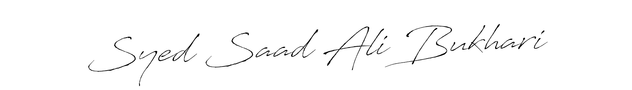 It looks lik you need a new signature style for name Syed Saad Ali Bukhari. Design unique handwritten (Antro_Vectra) signature with our free signature maker in just a few clicks. Syed Saad Ali Bukhari signature style 6 images and pictures png