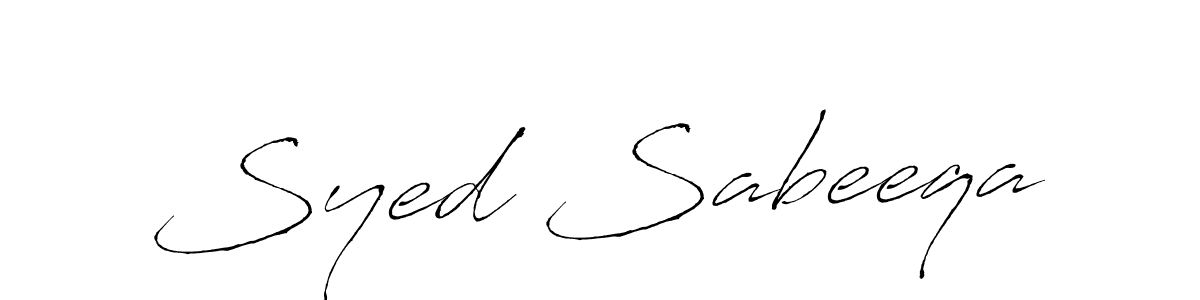 Syed Sabeeqa stylish signature style. Best Handwritten Sign (Antro_Vectra) for my name. Handwritten Signature Collection Ideas for my name Syed Sabeeqa. Syed Sabeeqa signature style 6 images and pictures png