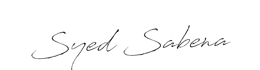 Make a beautiful signature design for name Syed Sabena. With this signature (Antro_Vectra) style, you can create a handwritten signature for free. Syed Sabena signature style 6 images and pictures png