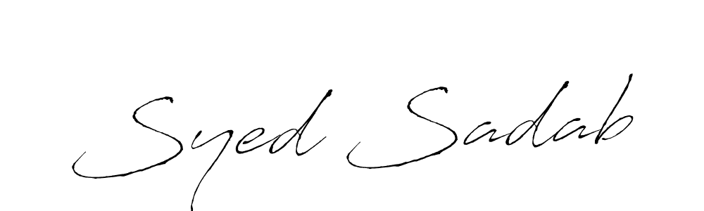 Once you've used our free online signature maker to create your best signature Antro_Vectra style, it's time to enjoy all of the benefits that Syed Sadab name signing documents. Syed Sadab signature style 6 images and pictures png
