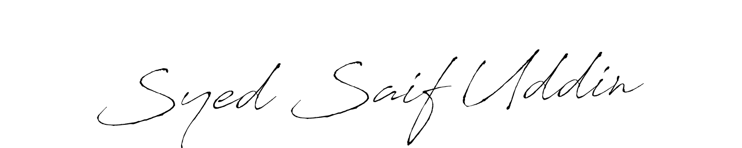 How to make Syed Saif Uddin signature? Antro_Vectra is a professional autograph style. Create handwritten signature for Syed Saif Uddin name. Syed Saif Uddin signature style 6 images and pictures png