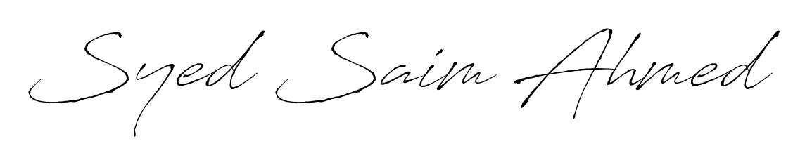 An effortless, minimalist signature concept for Syed Saim Ahmed using Antro_Vectra design. Clean lines that look great on any document. Syed Saim Ahmed signature style 6 images and pictures png
