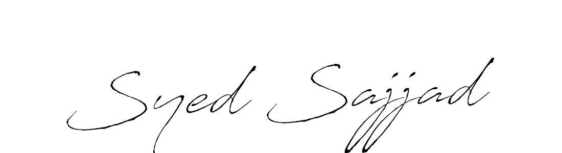 Use a signature maker to create a handwritten signature online. With this signature software, you can design (Antro_Vectra) your own signature for name Syed Sajjad. Syed Sajjad signature style 6 images and pictures png