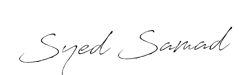 How to make Syed Samad name signature. Use Antro_Vectra style for creating short signs online. This is the latest handwritten sign. Syed Samad signature style 6 images and pictures png