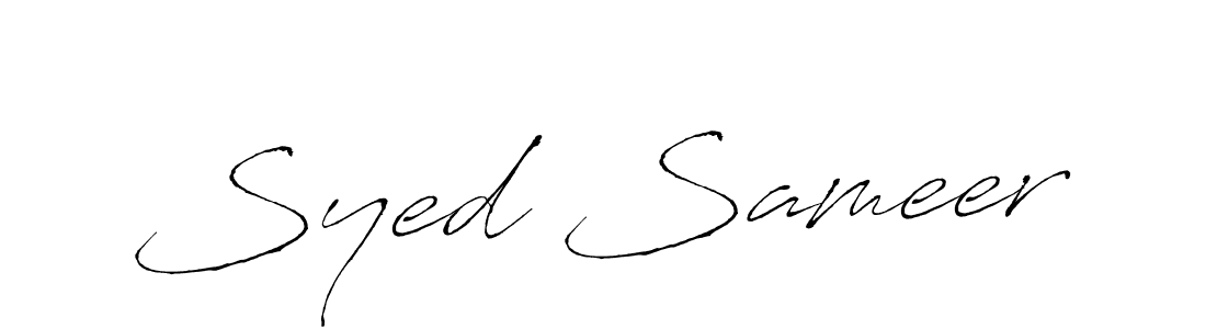 Also You can easily find your signature by using the search form. We will create Syed Sameer name handwritten signature images for you free of cost using Antro_Vectra sign style. Syed Sameer signature style 6 images and pictures png