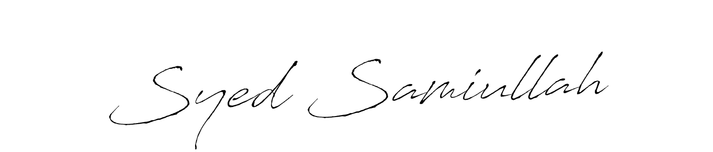 Make a beautiful signature design for name Syed Samiullah. Use this online signature maker to create a handwritten signature for free. Syed Samiullah signature style 6 images and pictures png