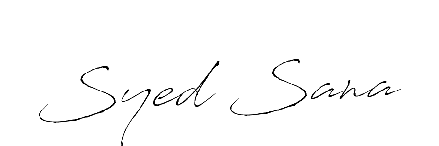 Also we have Syed Sana name is the best signature style. Create professional handwritten signature collection using Antro_Vectra autograph style. Syed Sana signature style 6 images and pictures png