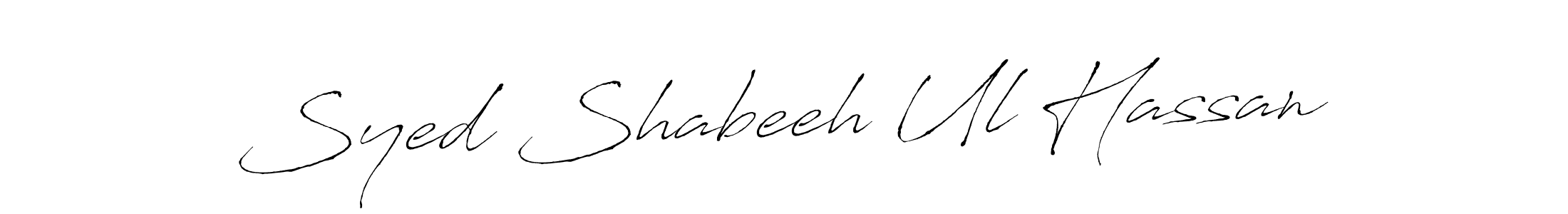 Make a beautiful signature design for name Syed Shabeeh Ul Hassan. Use this online signature maker to create a handwritten signature for free. Syed Shabeeh Ul Hassan signature style 6 images and pictures png