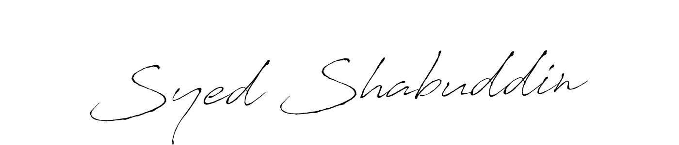 Design your own signature with our free online signature maker. With this signature software, you can create a handwritten (Antro_Vectra) signature for name Syed Shabuddin. Syed Shabuddin signature style 6 images and pictures png