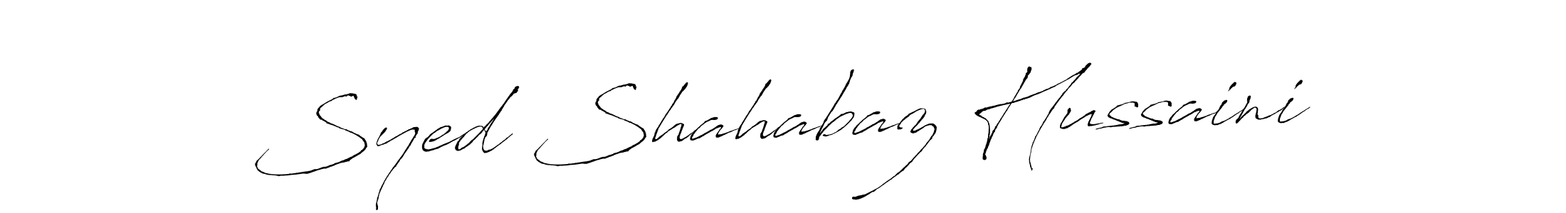 This is the best signature style for the Syed Shahabaz Hussaini name. Also you like these signature font (Antro_Vectra). Mix name signature. Syed Shahabaz Hussaini signature style 6 images and pictures png
