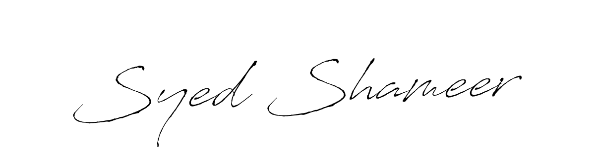 How to make Syed Shameer signature? Antro_Vectra is a professional autograph style. Create handwritten signature for Syed Shameer name. Syed Shameer signature style 6 images and pictures png