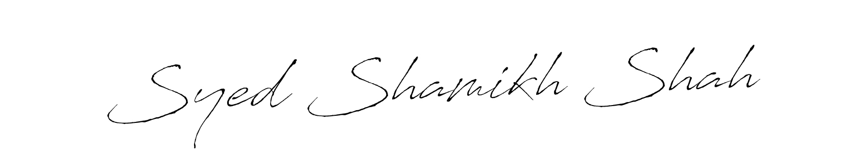 if you are searching for the best signature style for your name Syed Shamikh Shah. so please give up your signature search. here we have designed multiple signature styles  using Antro_Vectra. Syed Shamikh Shah signature style 6 images and pictures png