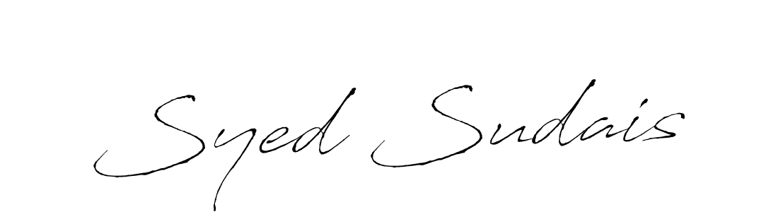 Use a signature maker to create a handwritten signature online. With this signature software, you can design (Antro_Vectra) your own signature for name Syed Sudais. Syed Sudais signature style 6 images and pictures png