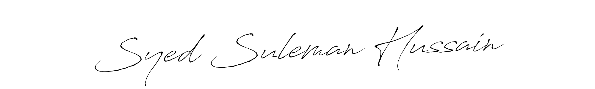 Similarly Antro_Vectra is the best handwritten signature design. Signature creator online .You can use it as an online autograph creator for name Syed Suleman Hussain. Syed Suleman Hussain signature style 6 images and pictures png
