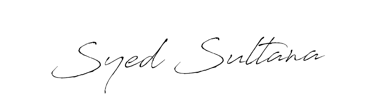 Syed Sultana stylish signature style. Best Handwritten Sign (Antro_Vectra) for my name. Handwritten Signature Collection Ideas for my name Syed Sultana. Syed Sultana signature style 6 images and pictures png