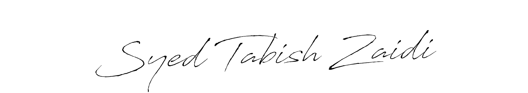 Make a short Syed Tabish Zaidi signature style. Manage your documents anywhere anytime using Antro_Vectra. Create and add eSignatures, submit forms, share and send files easily. Syed Tabish Zaidi signature style 6 images and pictures png