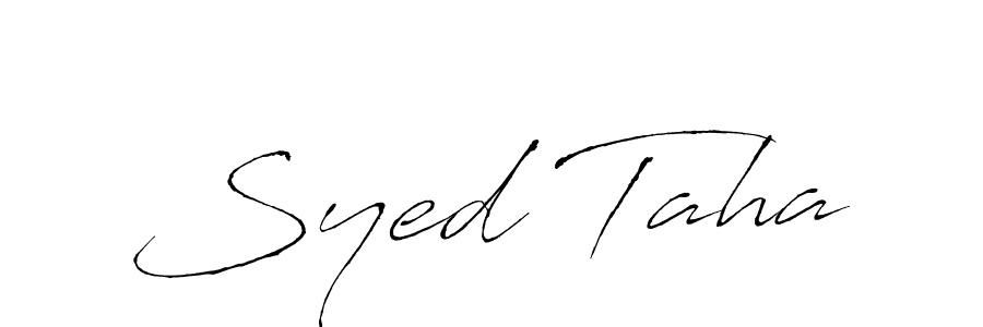 Also we have Syed Taha name is the best signature style. Create professional handwritten signature collection using Antro_Vectra autograph style. Syed Taha signature style 6 images and pictures png