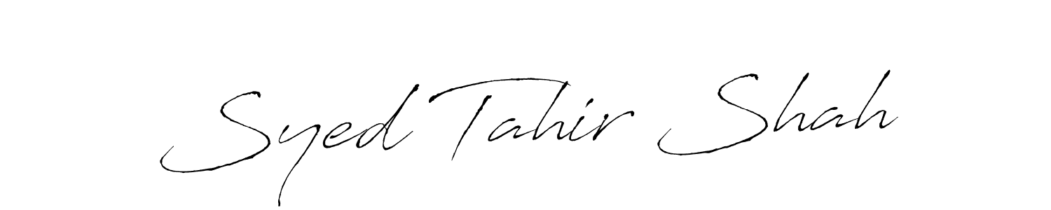 The best way (Antro_Vectra) to make a short signature is to pick only two or three words in your name. The name Syed Tahir Shah include a total of six letters. For converting this name. Syed Tahir Shah signature style 6 images and pictures png