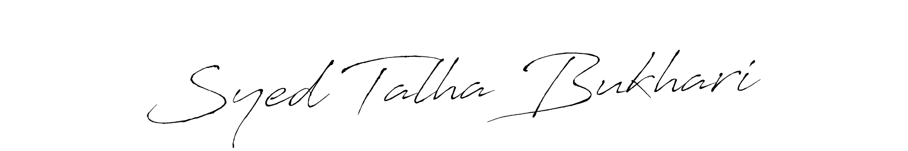 Use a signature maker to create a handwritten signature online. With this signature software, you can design (Antro_Vectra) your own signature for name Syed Talha Bukhari. Syed Talha Bukhari signature style 6 images and pictures png