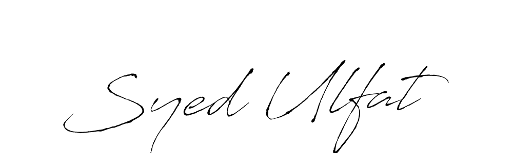 You can use this online signature creator to create a handwritten signature for the name Syed Ulfat. This is the best online autograph maker. Syed Ulfat signature style 6 images and pictures png