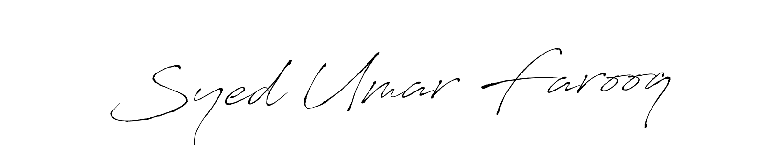 Use a signature maker to create a handwritten signature online. With this signature software, you can design (Antro_Vectra) your own signature for name Syed Umar Farooq. Syed Umar Farooq signature style 6 images and pictures png