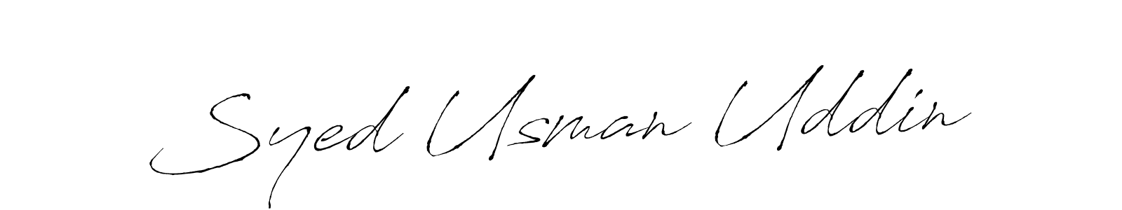 Design your own signature with our free online signature maker. With this signature software, you can create a handwritten (Antro_Vectra) signature for name Syed Usman Uddin. Syed Usman Uddin signature style 6 images and pictures png