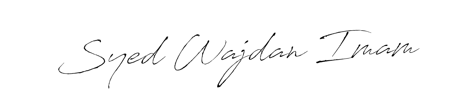 Design your own signature with our free online signature maker. With this signature software, you can create a handwritten (Antro_Vectra) signature for name Syed Wajdan Imam. Syed Wajdan Imam signature style 6 images and pictures png