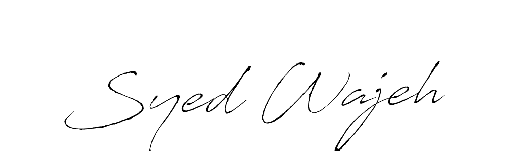 Design your own signature with our free online signature maker. With this signature software, you can create a handwritten (Antro_Vectra) signature for name Syed Wajeh. Syed Wajeh signature style 6 images and pictures png