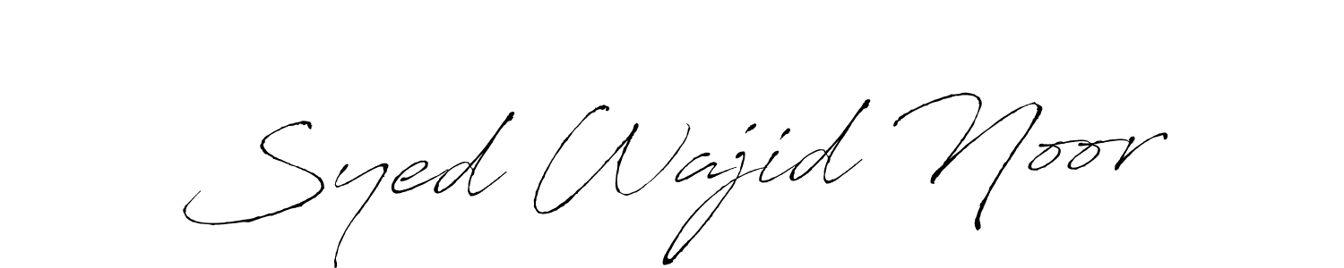 Also we have Syed Wajid Noor name is the best signature style. Create professional handwritten signature collection using Antro_Vectra autograph style. Syed Wajid Noor signature style 6 images and pictures png