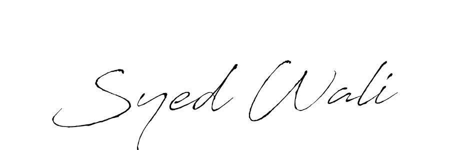 You should practise on your own different ways (Antro_Vectra) to write your name (Syed Wali) in signature. don't let someone else do it for you. Syed Wali signature style 6 images and pictures png