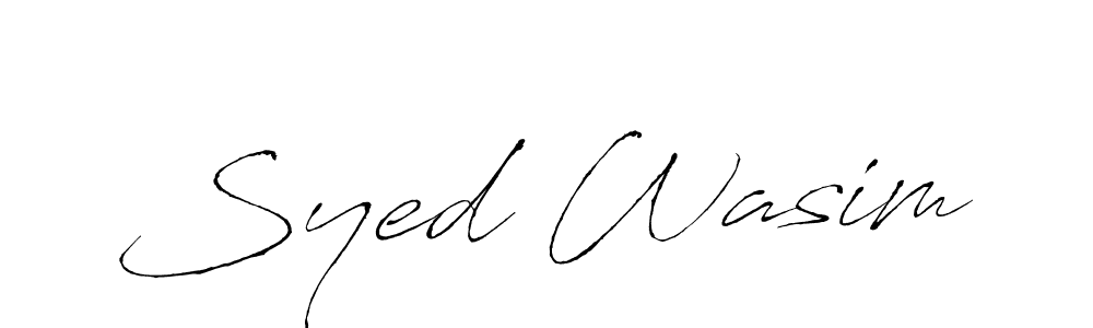 It looks lik you need a new signature style for name Syed Wasim. Design unique handwritten (Antro_Vectra) signature with our free signature maker in just a few clicks. Syed Wasim signature style 6 images and pictures png