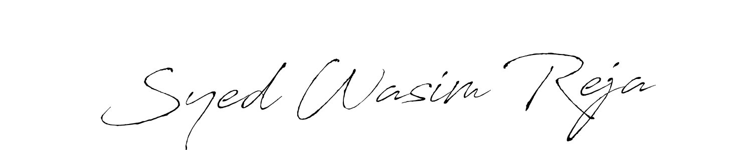 Make a beautiful signature design for name Syed Wasim Reja. With this signature (Antro_Vectra) style, you can create a handwritten signature for free. Syed Wasim Reja signature style 6 images and pictures png