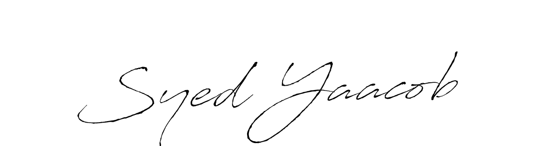 How to make Syed Yaacob signature? Antro_Vectra is a professional autograph style. Create handwritten signature for Syed Yaacob name. Syed Yaacob signature style 6 images and pictures png
