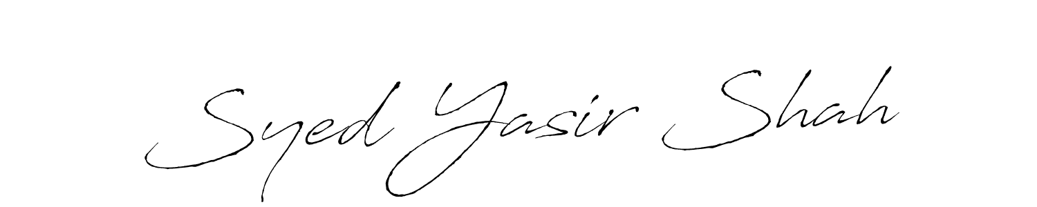 Similarly Antro_Vectra is the best handwritten signature design. Signature creator online .You can use it as an online autograph creator for name Syed Yasir Shah. Syed Yasir Shah signature style 6 images and pictures png