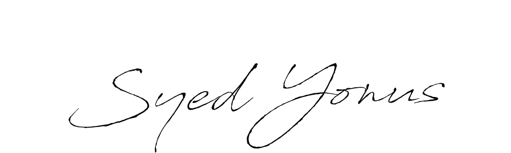 How to make Syed Yonus signature? Antro_Vectra is a professional autograph style. Create handwritten signature for Syed Yonus name. Syed Yonus signature style 6 images and pictures png