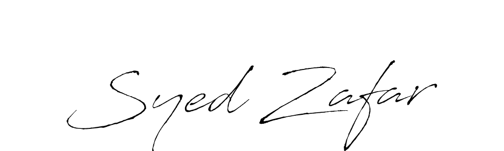 Create a beautiful signature design for name Syed Zafar. With this signature (Antro_Vectra) fonts, you can make a handwritten signature for free. Syed Zafar signature style 6 images and pictures png