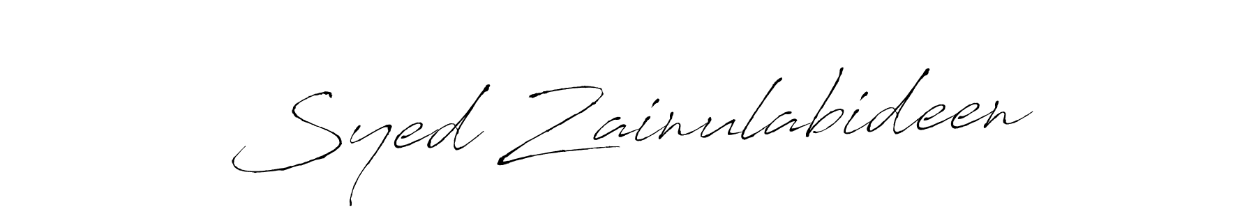 Use a signature maker to create a handwritten signature online. With this signature software, you can design (Antro_Vectra) your own signature for name Syed Zainulabideen. Syed Zainulabideen signature style 6 images and pictures png
