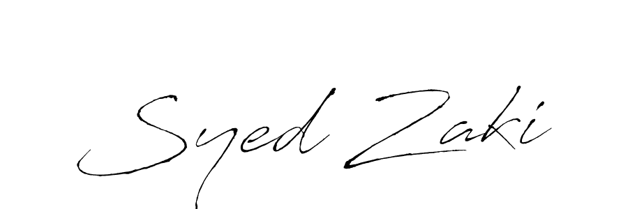 Similarly Antro_Vectra is the best handwritten signature design. Signature creator online .You can use it as an online autograph creator for name Syed Zaki. Syed Zaki signature style 6 images and pictures png