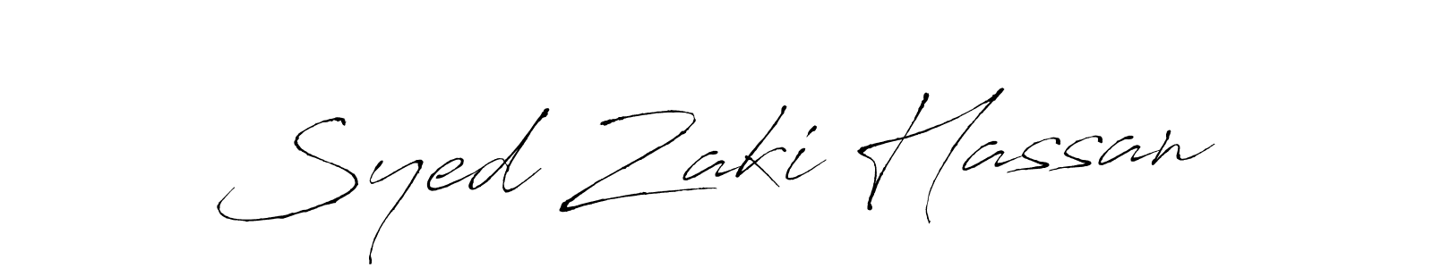Also You can easily find your signature by using the search form. We will create Syed Zaki Hassan name handwritten signature images for you free of cost using Antro_Vectra sign style. Syed Zaki Hassan signature style 6 images and pictures png