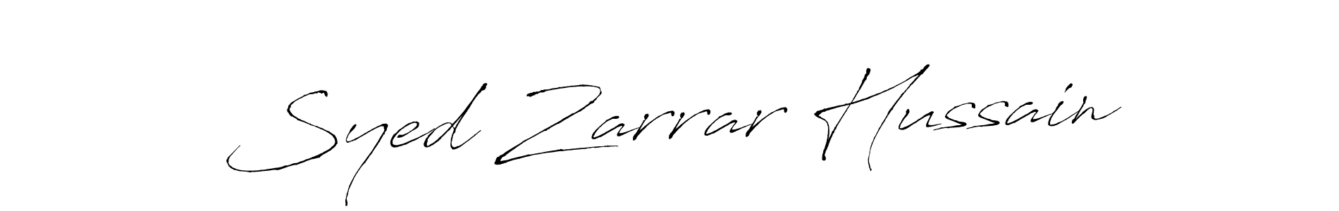 You should practise on your own different ways (Antro_Vectra) to write your name (Syed Zarrar Hussain) in signature. don't let someone else do it for you. Syed Zarrar Hussain signature style 6 images and pictures png