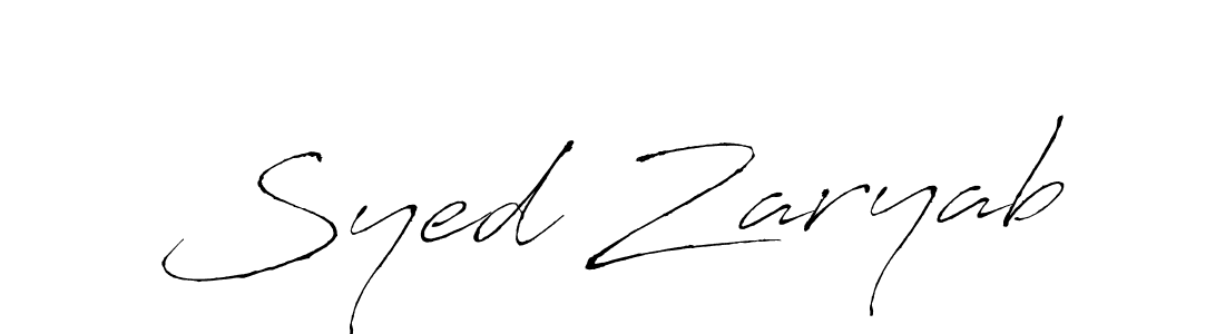 Make a beautiful signature design for name Syed Zaryab. Use this online signature maker to create a handwritten signature for free. Syed Zaryab signature style 6 images and pictures png
