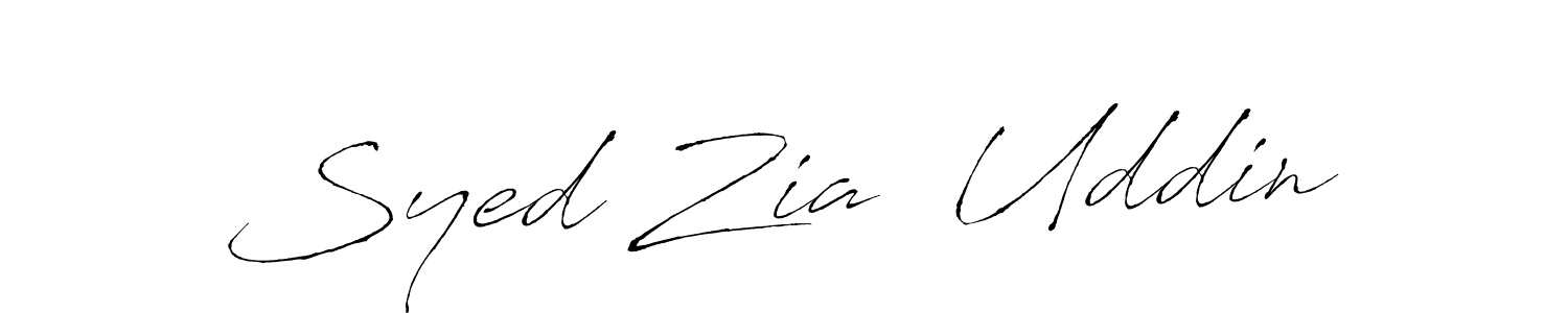 Similarly Antro_Vectra is the best handwritten signature design. Signature creator online .You can use it as an online autograph creator for name Syed Zia  Uddin. Syed Zia  Uddin signature style 6 images and pictures png