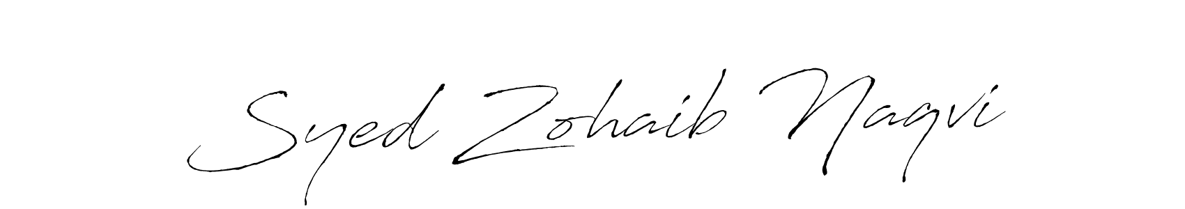 Syed Zohaib Naqvi stylish signature style. Best Handwritten Sign (Antro_Vectra) for my name. Handwritten Signature Collection Ideas for my name Syed Zohaib Naqvi. Syed Zohaib Naqvi signature style 6 images and pictures png