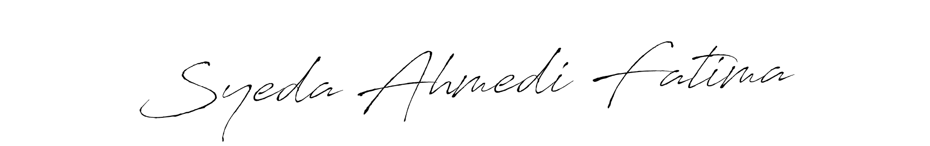 It looks lik you need a new signature style for name Syeda Ahmedi Fatima. Design unique handwritten (Antro_Vectra) signature with our free signature maker in just a few clicks. Syeda Ahmedi Fatima signature style 6 images and pictures png