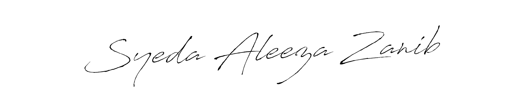 Also You can easily find your signature by using the search form. We will create Syeda Aleeza Zanib name handwritten signature images for you free of cost using Antro_Vectra sign style. Syeda Aleeza Zanib signature style 6 images and pictures png