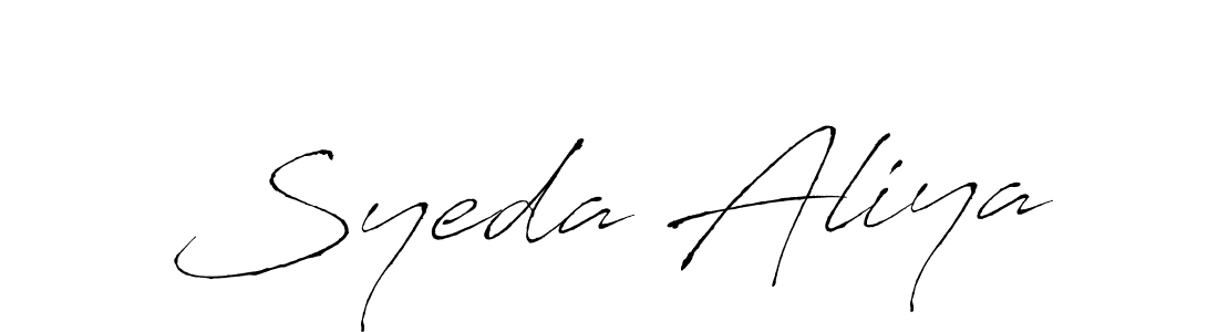 Syeda Aliya stylish signature style. Best Handwritten Sign (Antro_Vectra) for my name. Handwritten Signature Collection Ideas for my name Syeda Aliya. Syeda Aliya signature style 6 images and pictures png