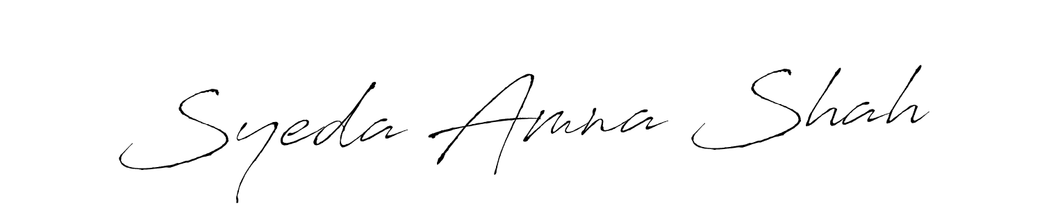 Once you've used our free online signature maker to create your best signature Antro_Vectra style, it's time to enjoy all of the benefits that Syeda Amna Shah name signing documents. Syeda Amna Shah signature style 6 images and pictures png