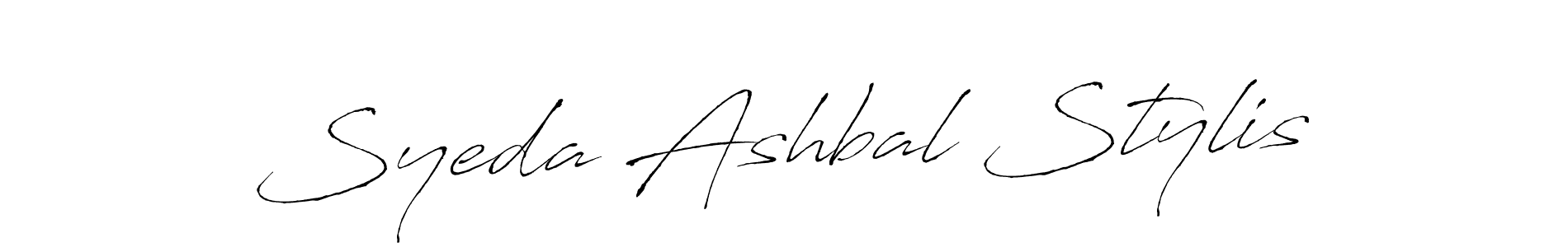 Also we have Syeda Ashbal Stylis name is the best signature style. Create professional handwritten signature collection using Antro_Vectra autograph style. Syeda Ashbal Stylis signature style 6 images and pictures png